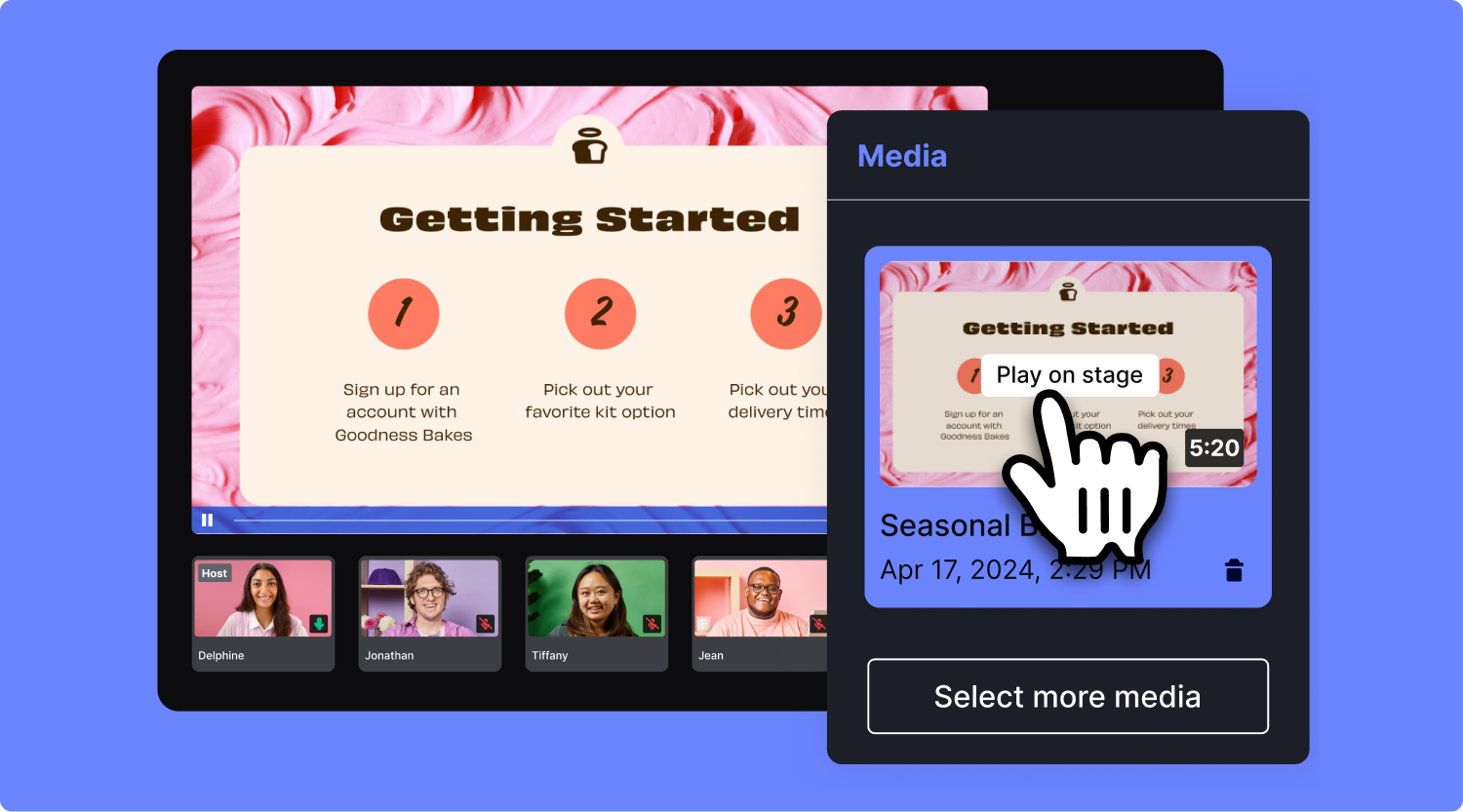 Blog-Media panel