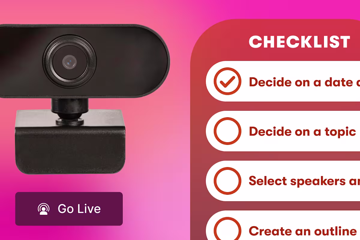 Wistia Live Checklist to a Perfect Webinar