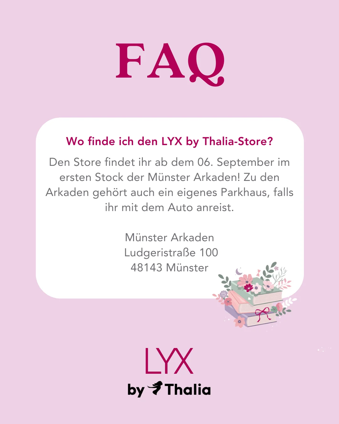 LYX Thalia Store FAQ 1