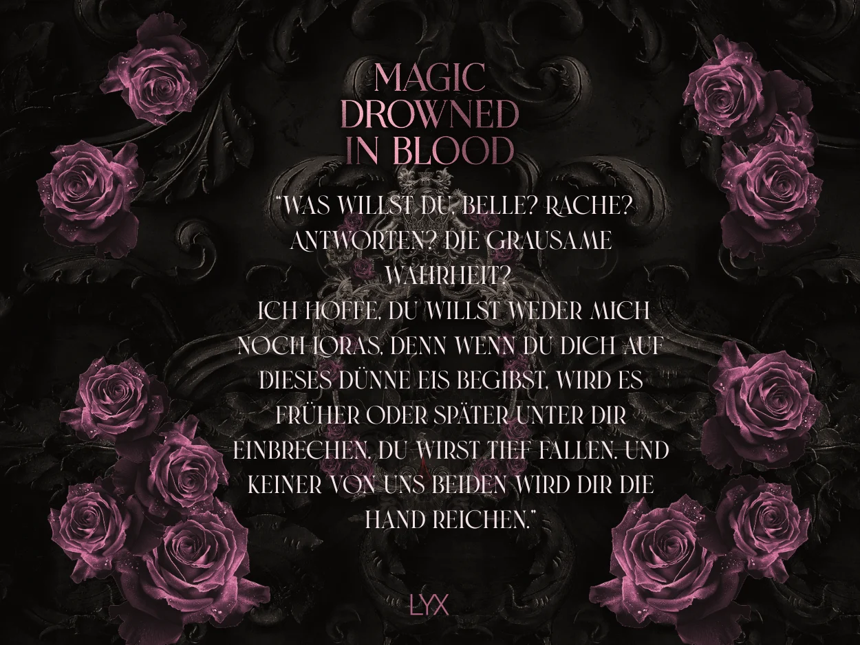 Zitatgrafik Magic Drowned in Blood 