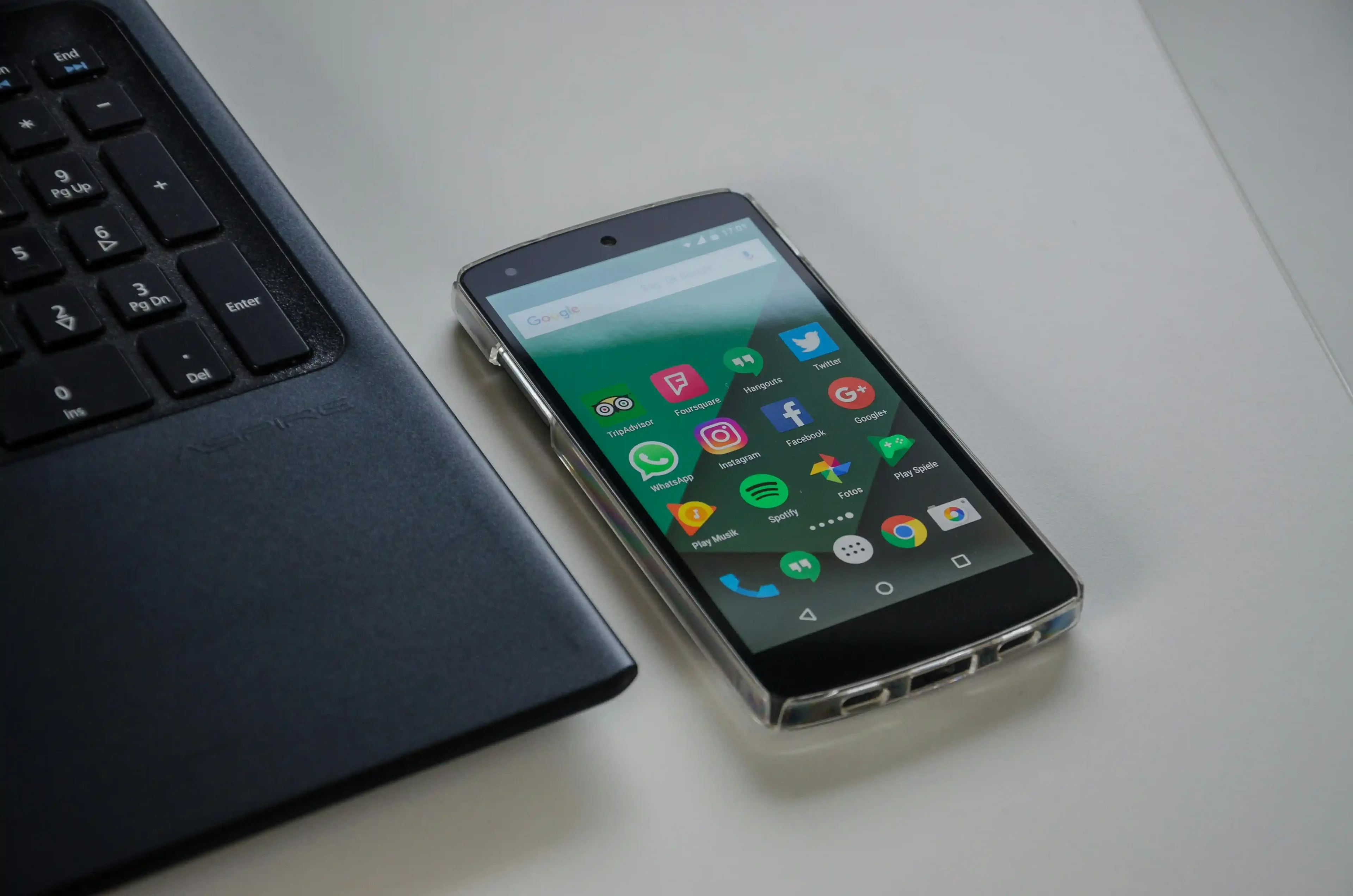 social media apps on smartphone