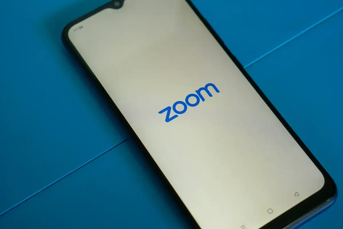 Zoom app on smartphone screen