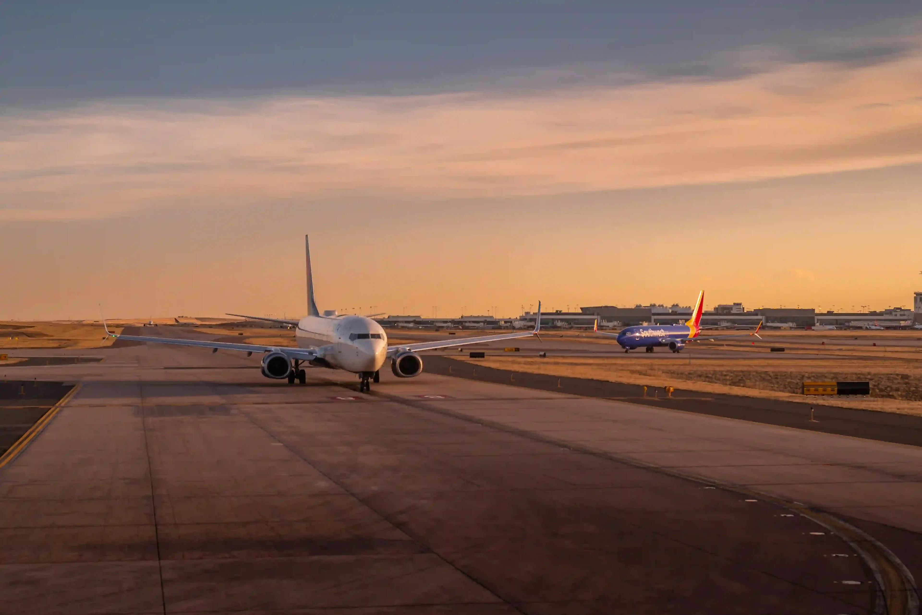 plane on a runway