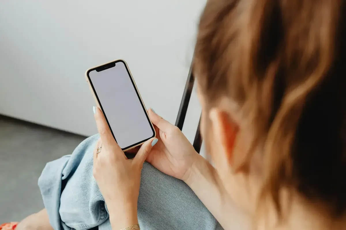 person holding a phone