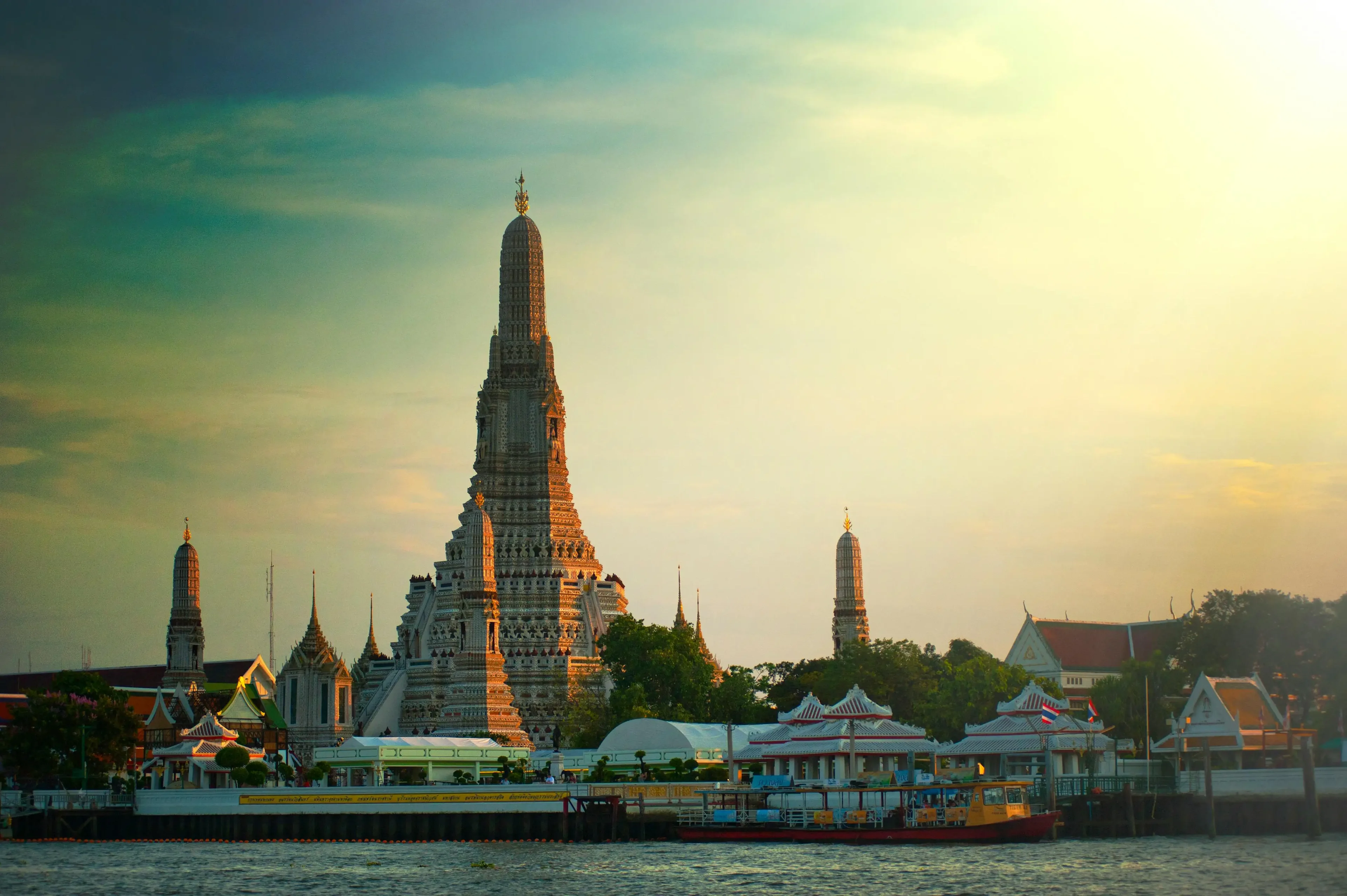 A sea and tower view of Thailand