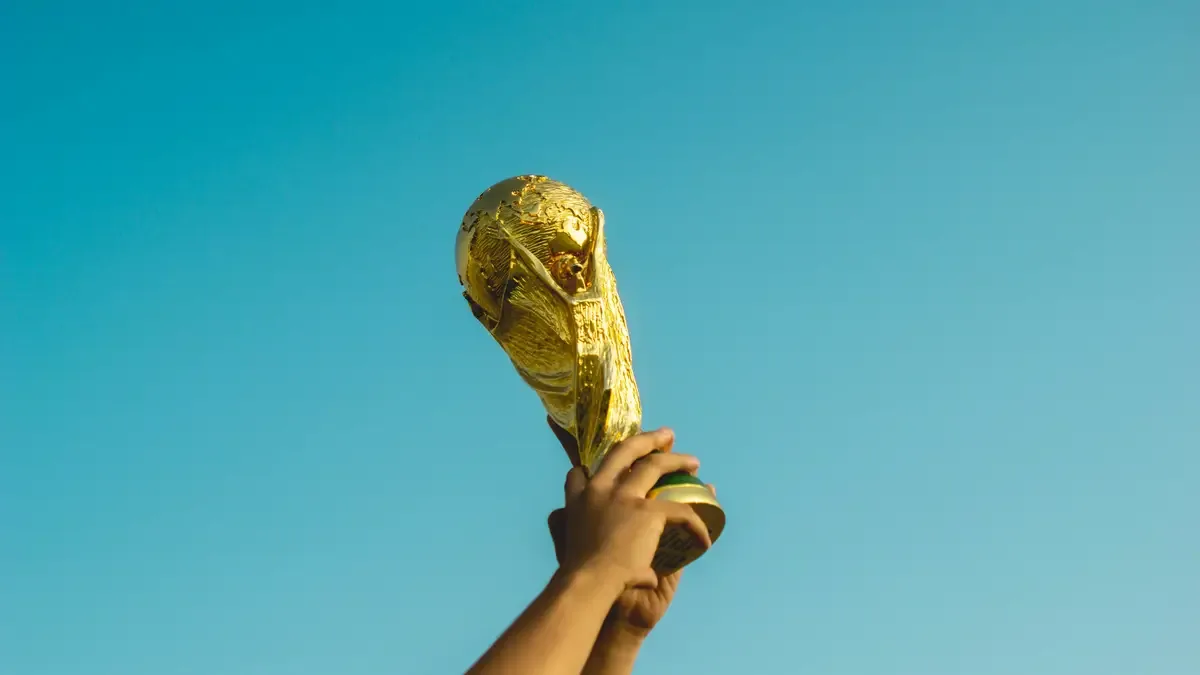 World Cup trophy held up