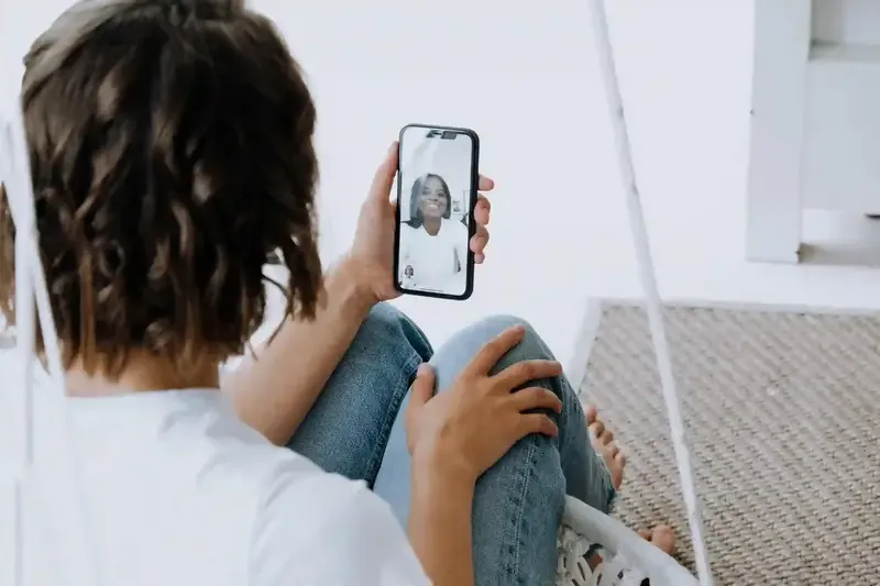 person video calling with facetime