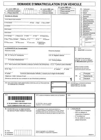 Carte grise belge - Certificat immatriculation Belgique - COC