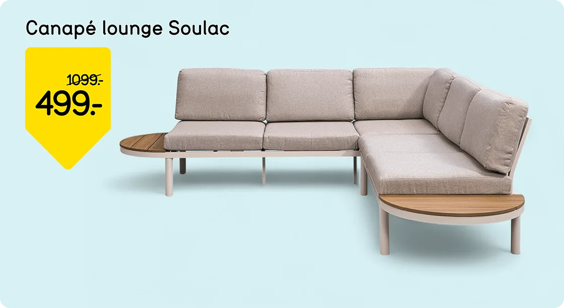 Canapé lounge Soulac de 1099,- pour 499,-