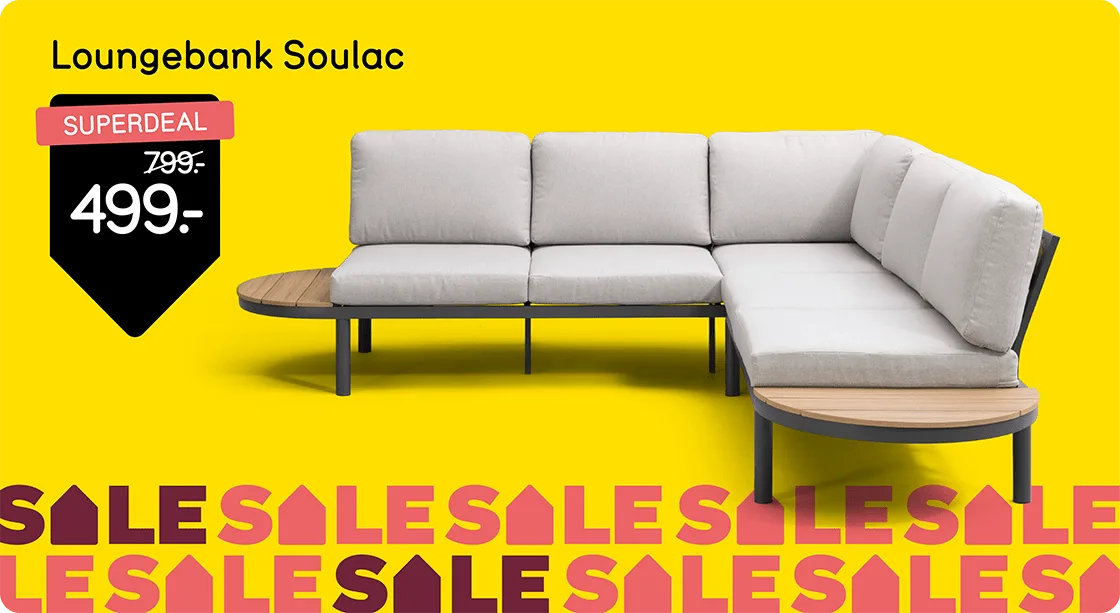 Loungebank Soulac van 799,- voor 499,-