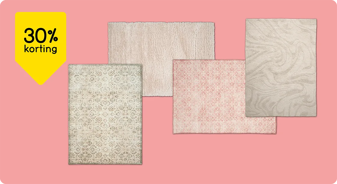 Alle vloerkleden 30% korting