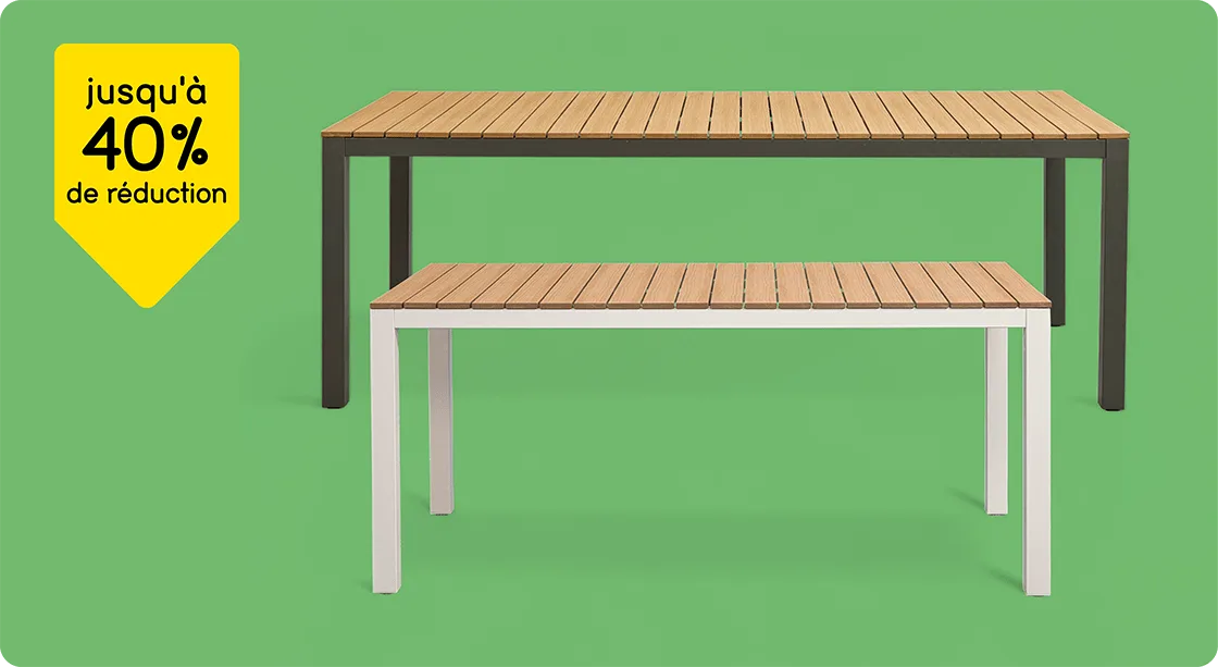 Tables de jardin Toulon réduites en prix