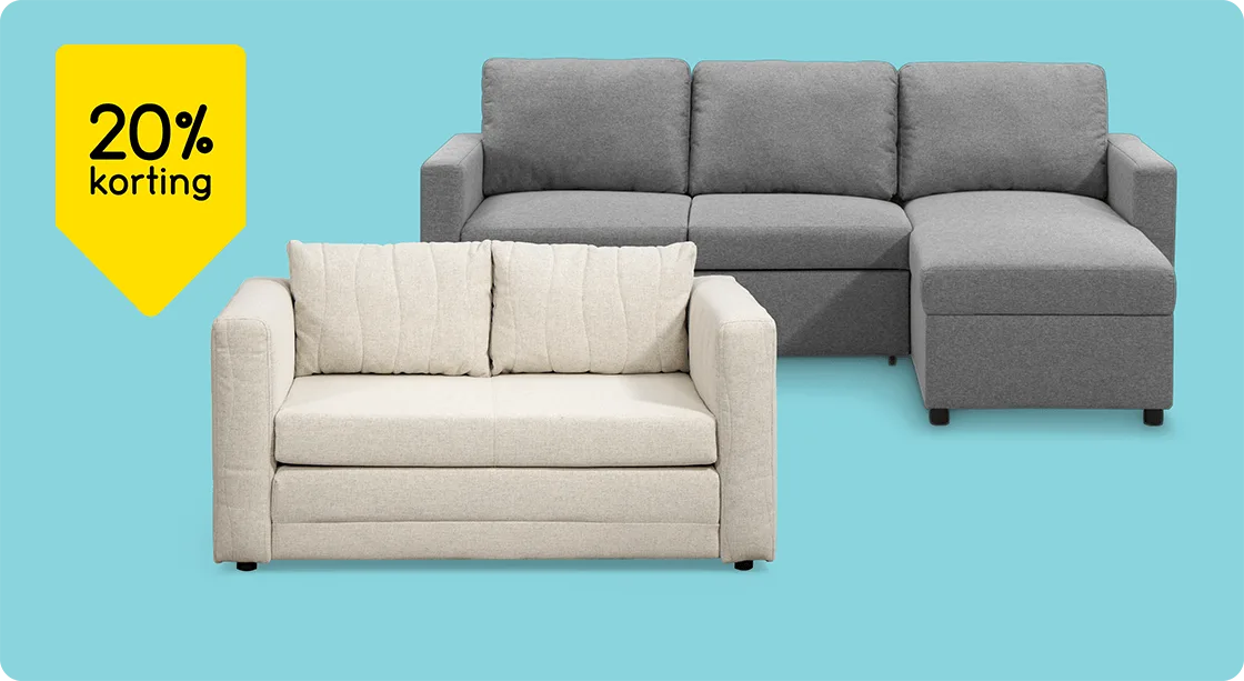 Alle slaapbanken 20% korting