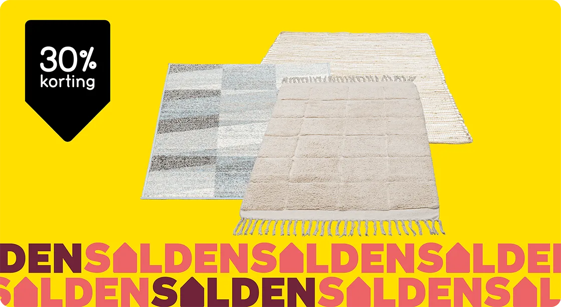 Heel veel tapijten 30% korting