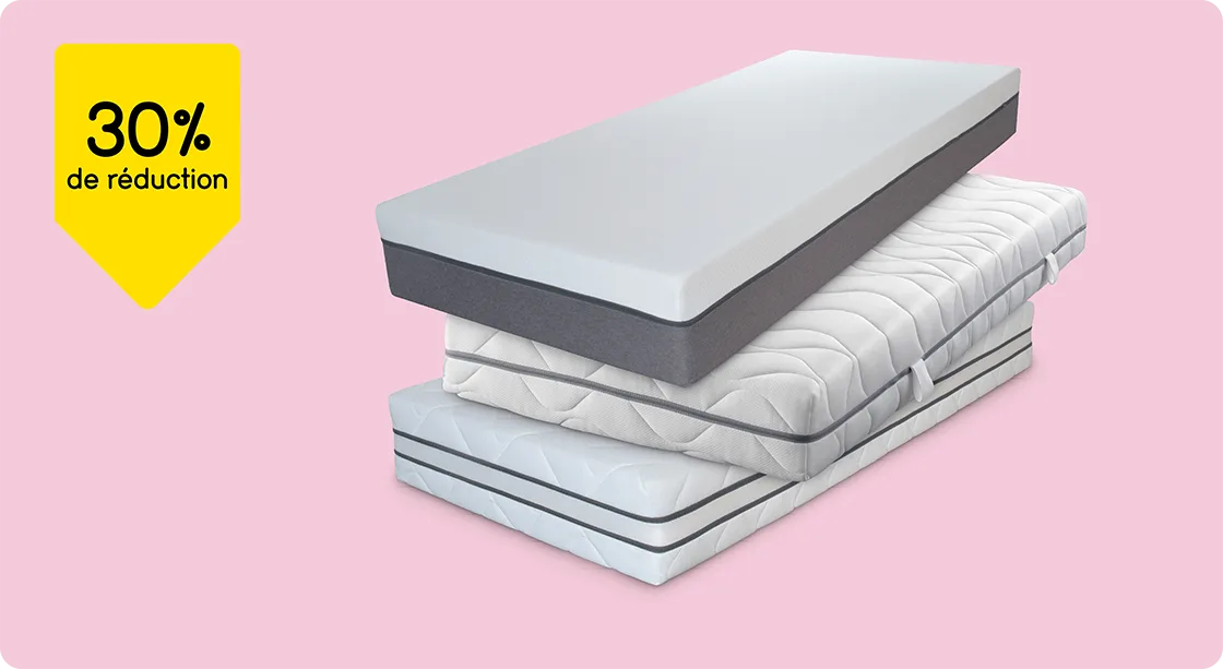 Matelas Anna, Mila et Sven 30% de réduction