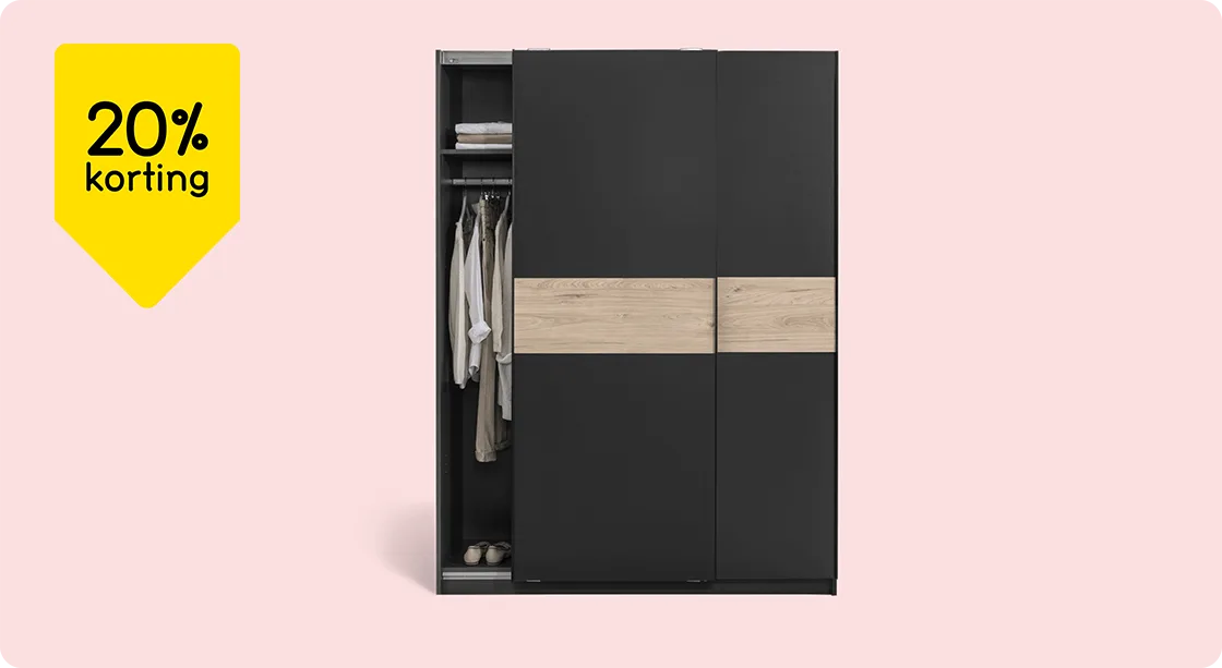 Kledingkast Genua 20% korting