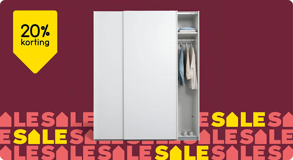 Kledingkast Bergamo 20% korting