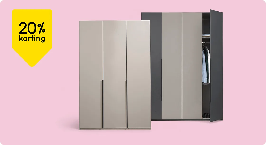 Kleerkast Milaan 20% korting