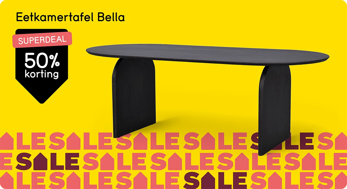 Superdeal - Eettafel Bella 50% korting