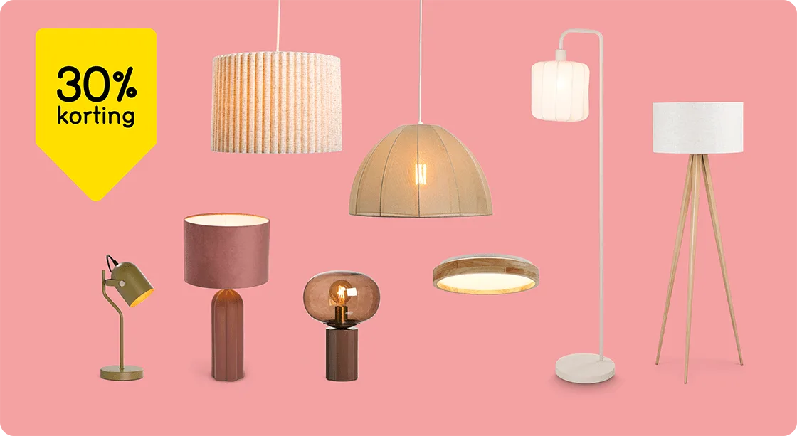 Alle verlichting 30% korting