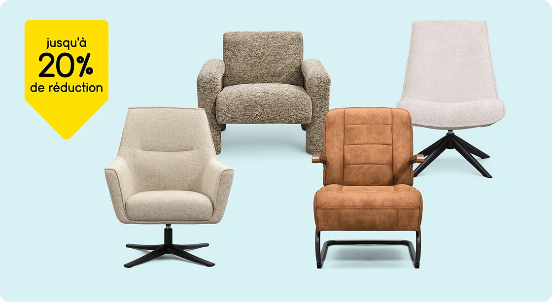 Réduction sur une sélection de fauteuils