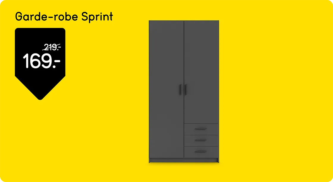 Garde-robe Sprint de 219,- pour 169,-