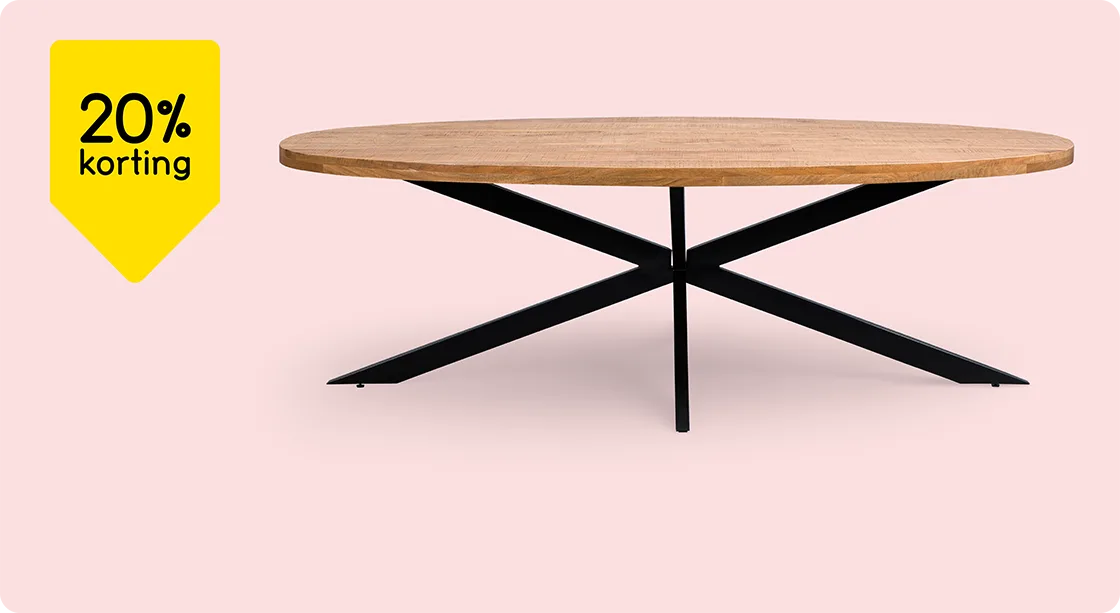 Eettafel Travis 20% korting