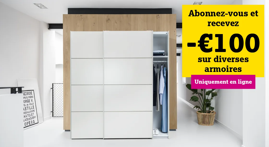 Promo week-end -100€ sur divers armoires