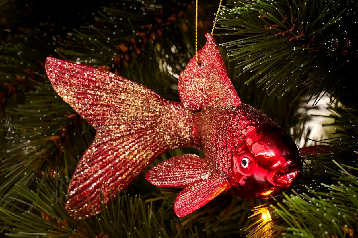 Kerst ornament vis