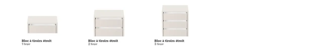 Blocs a tiroirs STOCK