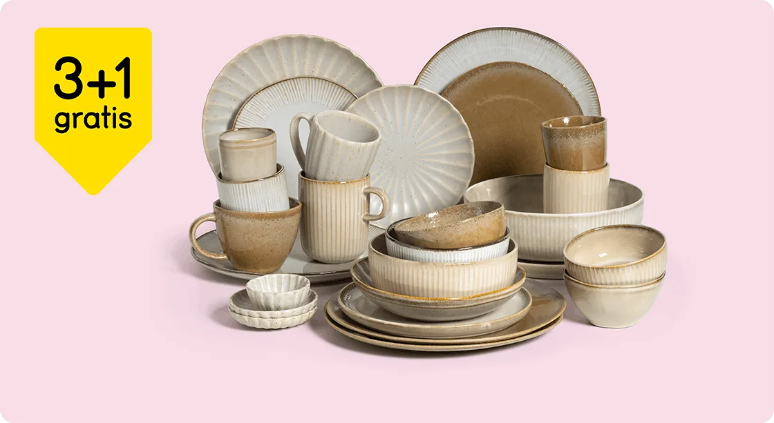 Alle servies 3+1 gratis