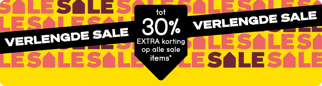 Verlengde SALE: tot 30% korting op sale items
