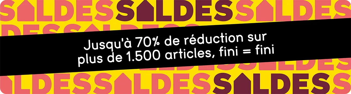 Jusqu'à 70% de réduction sur plus de 1500 articles, fini=fini