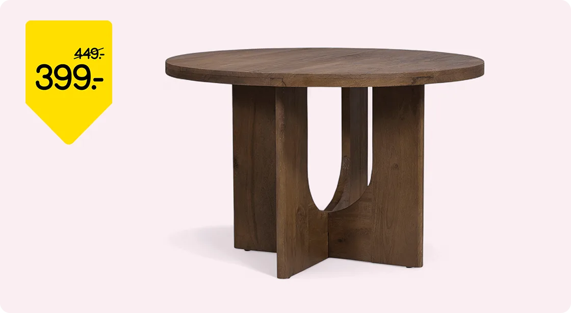 Eettafel Moos van 449.- voor 399.-