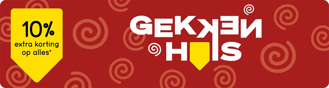 Gekkenhuis: 10% extra korting op alles