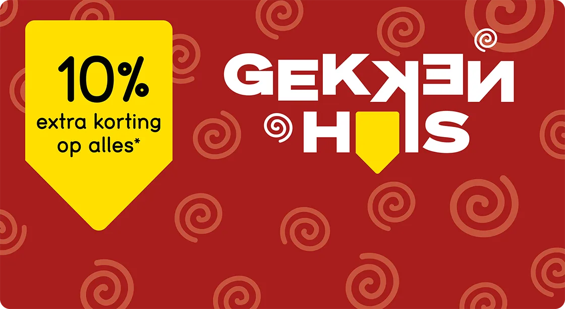Gekkenhuis: 10% extra korting op alles