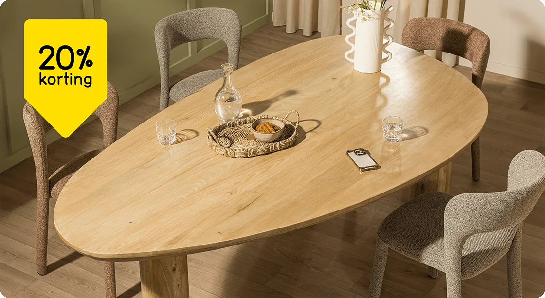 Eettafel Pebble 20% korting