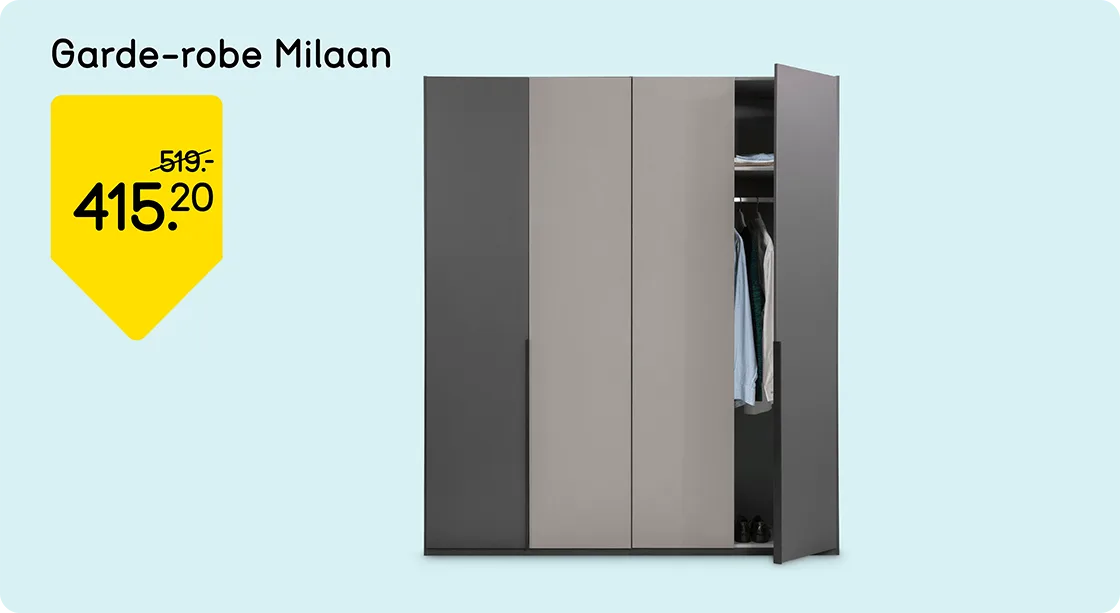 Garde-robe Milaan de 519,- pour 415,20