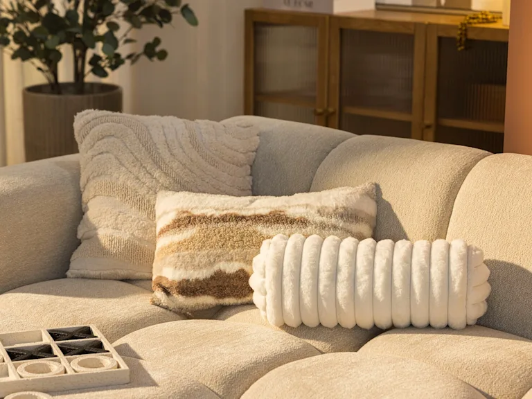 Beige sierkussens