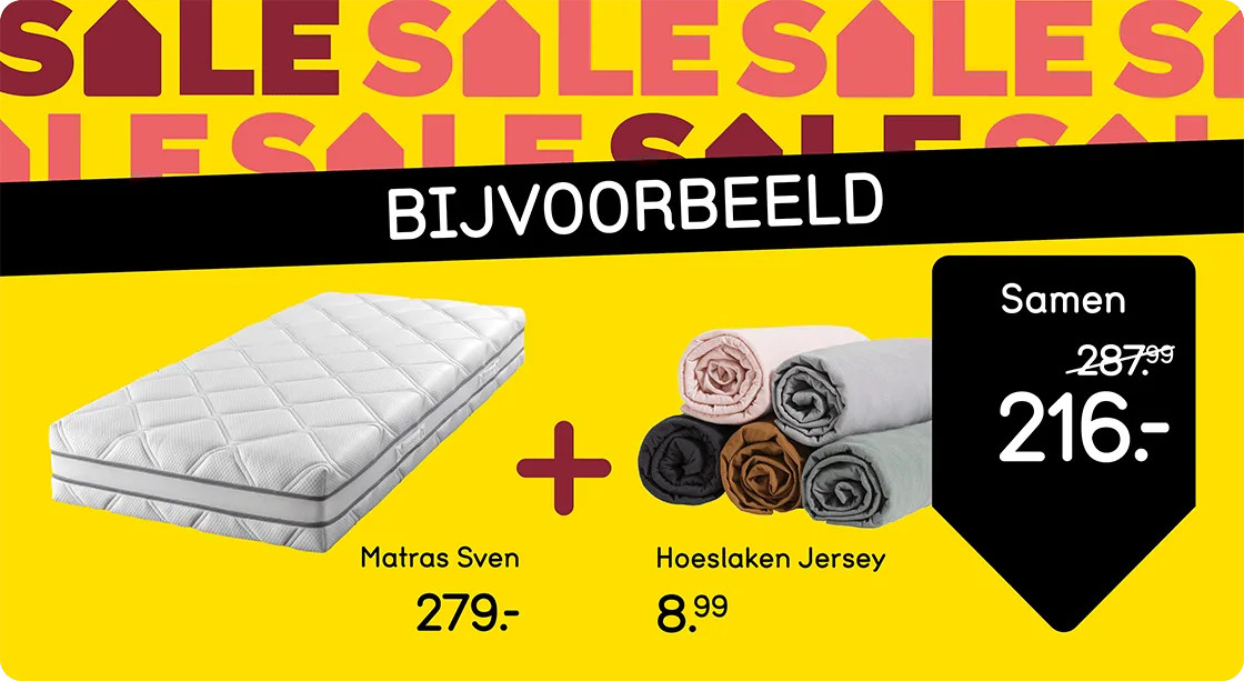 WK2/3 Combideal - Matras + Hoeslaken - NL