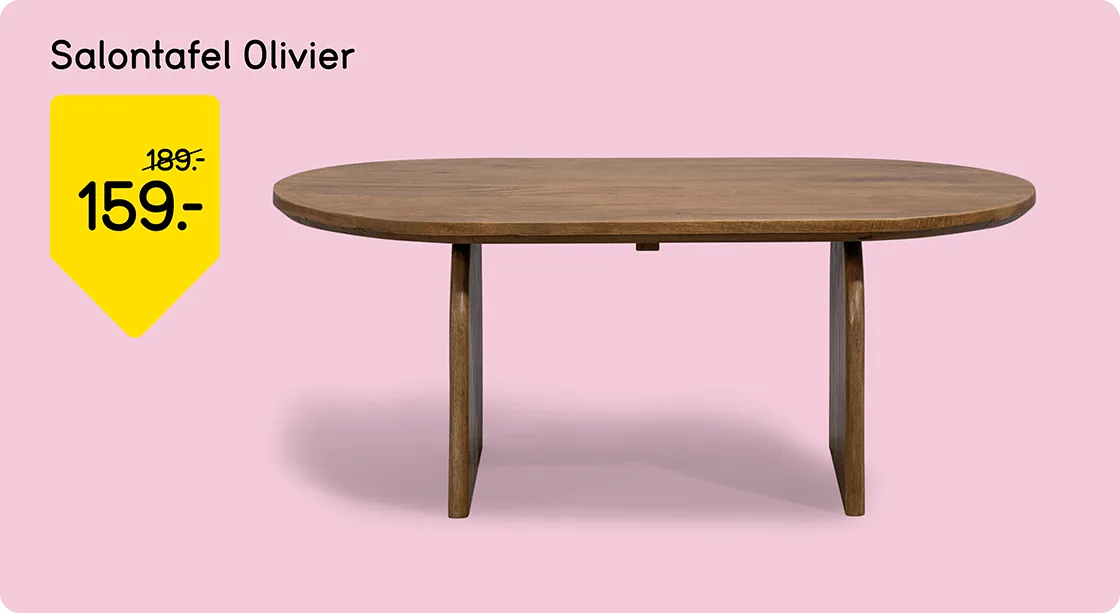 Salontafel Olivier van 189,- voor 159,-