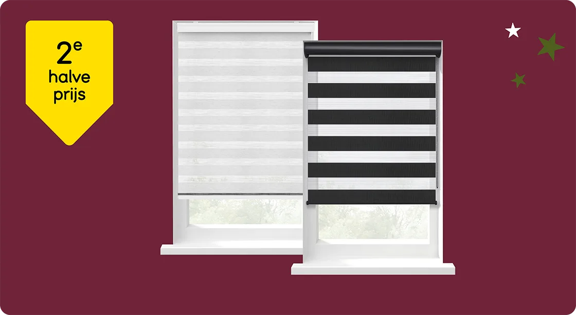 WK49 - Alle Fenstr kant en klaar (duo)rolgordijnen 2e halve prijs - NL