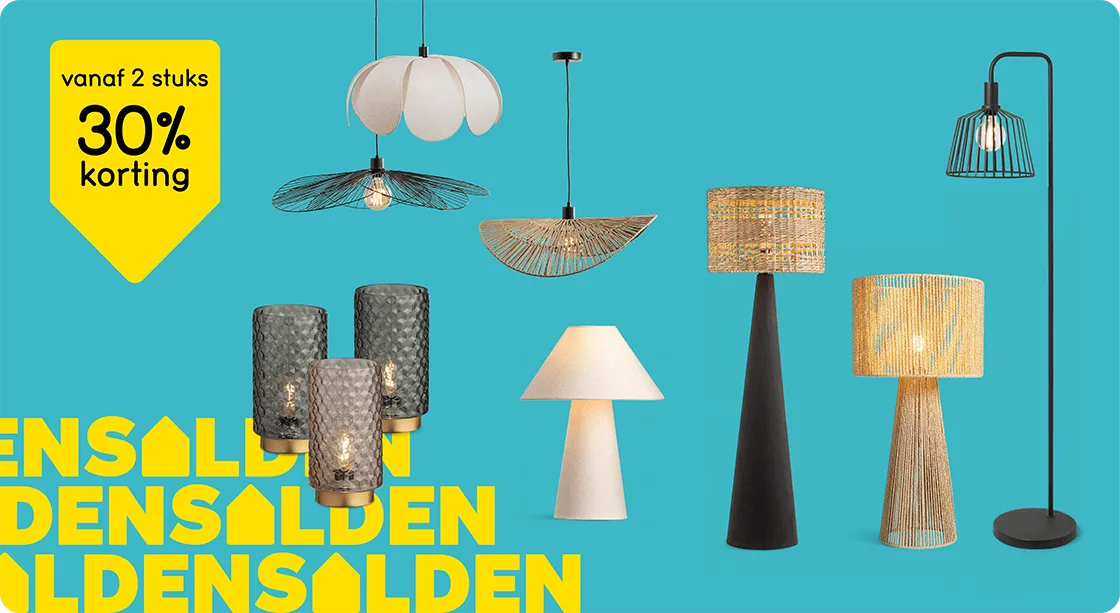 Alle verlichting vanaf 2 stuks 30% korting