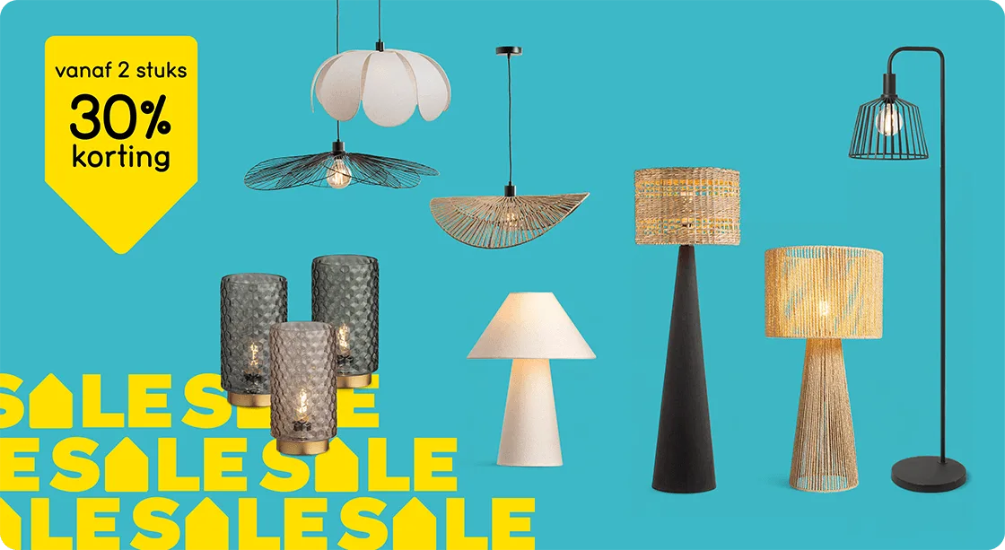 Alle verlichting vanaf 2 stuks 30% korting