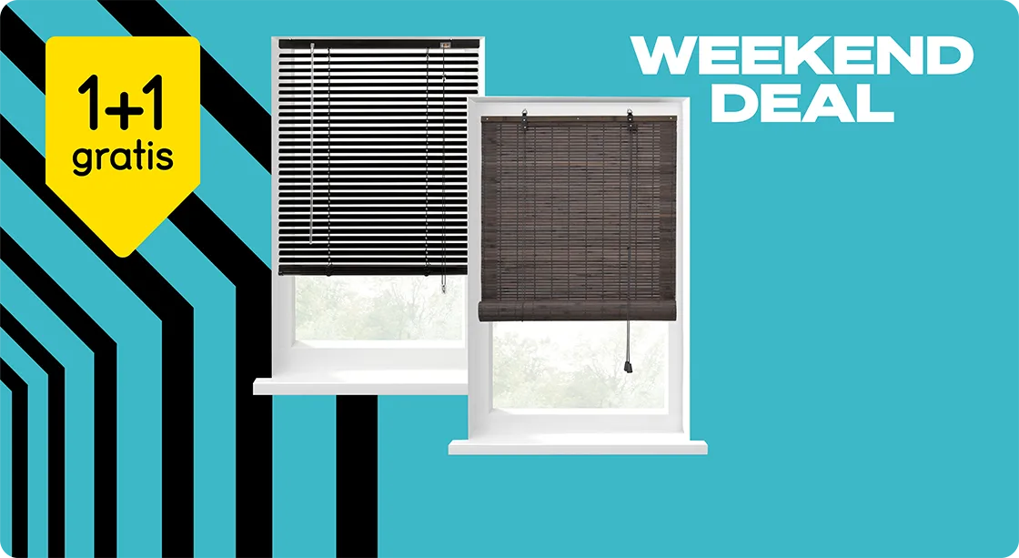 Black Friday Weekenddeal - Bekijk 1+1 gratis op alle Fenstr kant-en-klaar raamdecoratie