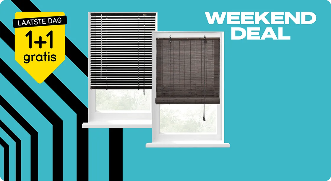 Black Friday Weekenddeal - Bekijk 1+1 gratis op alle Fenstr kant-en-klaar raamdecoratie