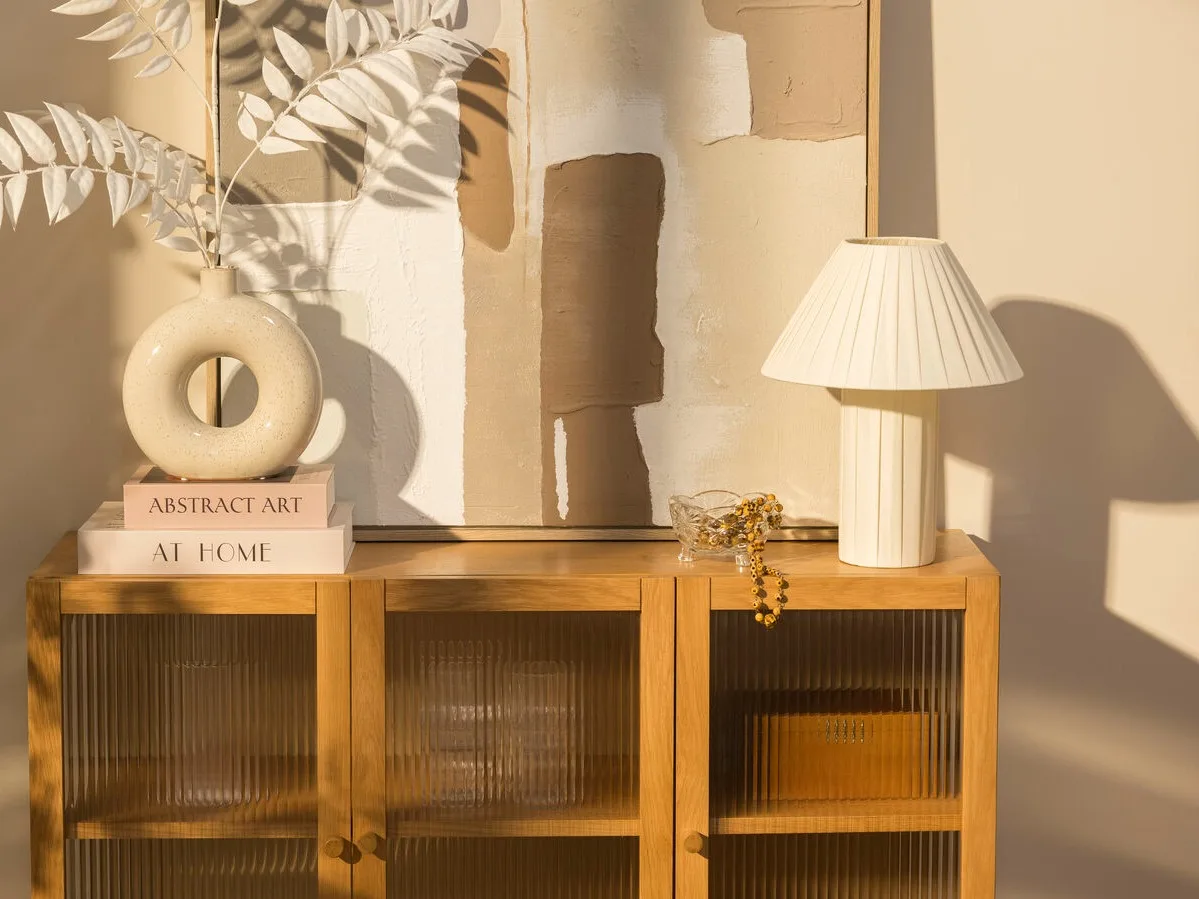 Woondecoratie met lamp