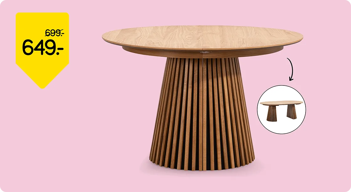 Table de salle à manger Irene de 699.- pour 649.-