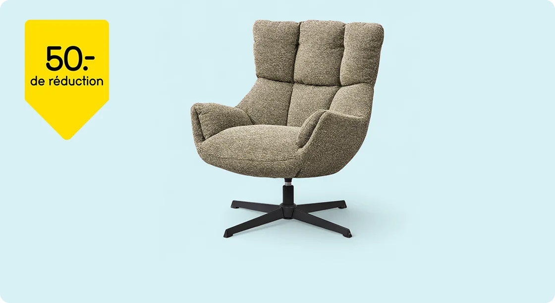 Fauteuil Hidde 50,- de réduction