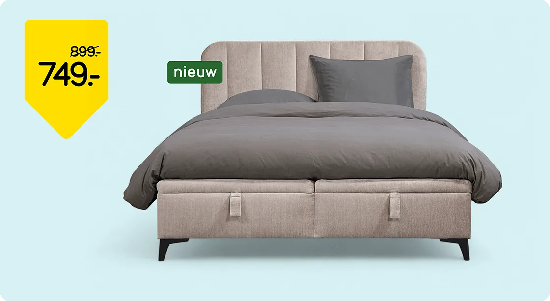 Bed Lizz van 899.- voor 749.-